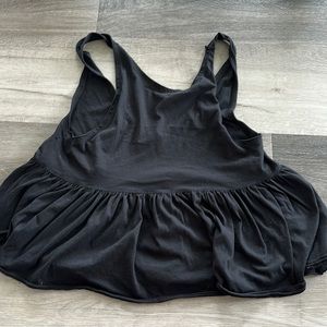 Low Swoop Back Black Tank Top Free People We The Free